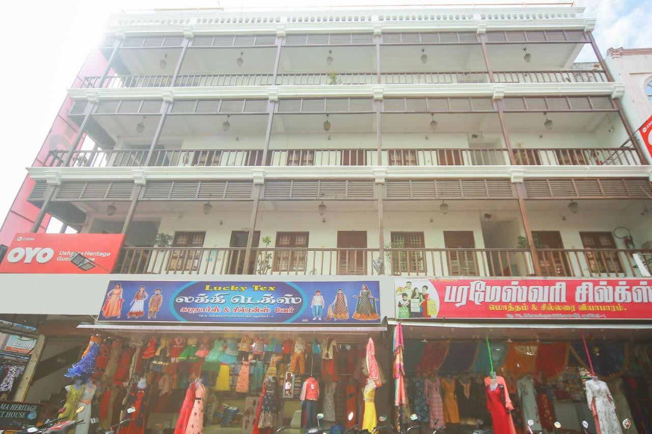 Oyo 23098 Ushama Heritage Guest House Pondicherry Esterno foto